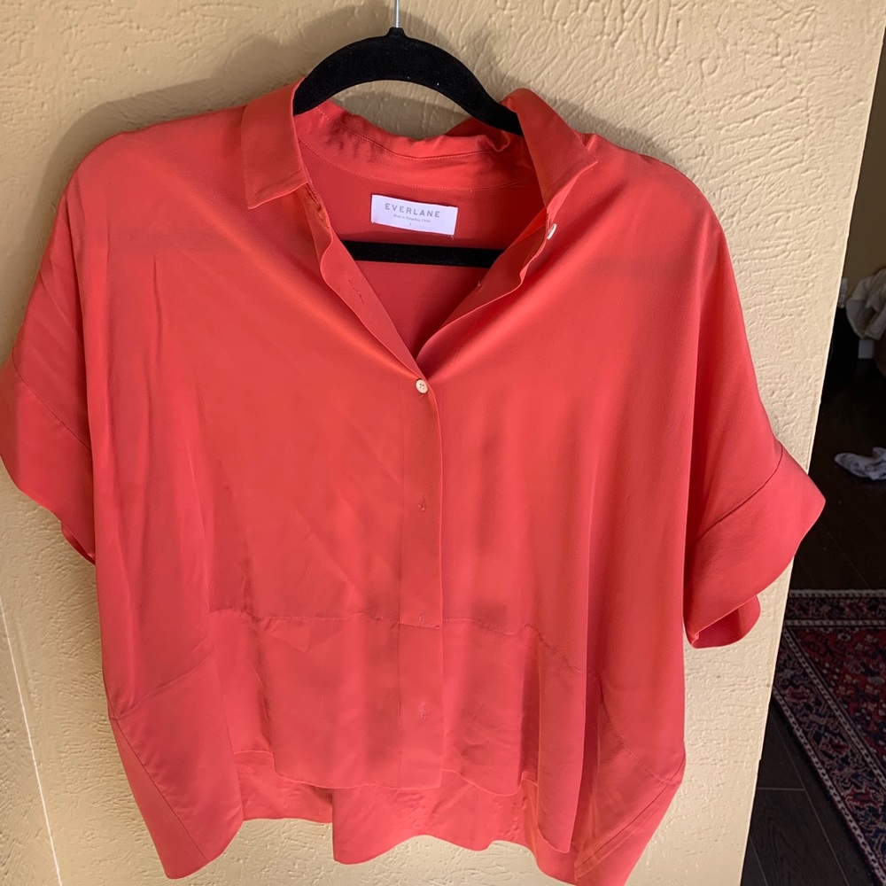 Silk button up